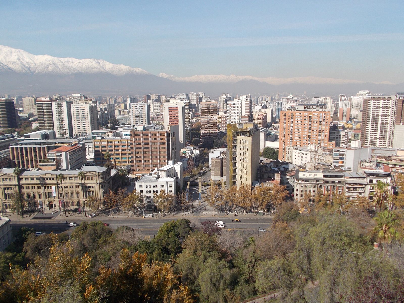 Panorámica de Santiago